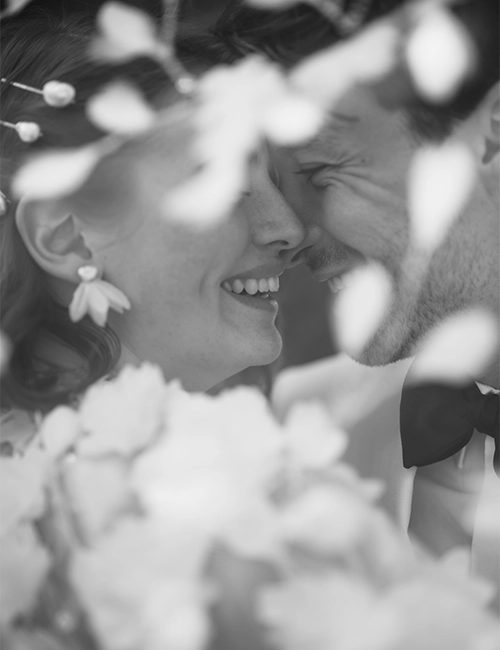 engagement between bride and husband